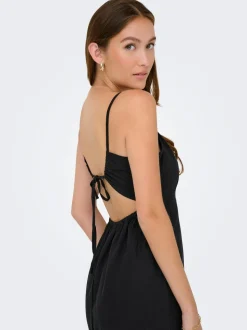 ONLJAKIRI Leinen Midikleid