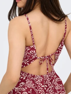 ONLJAKIRI Leinen Midikleid