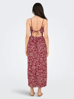 ONLJAKIRI Leinen Midikleid
