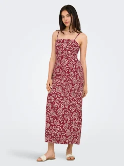 ONLJAKIRI Leinen Midikleid
