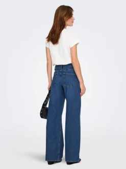 ONLJEMMA Hohe Taille Weiter Beinschnitt Jeans
