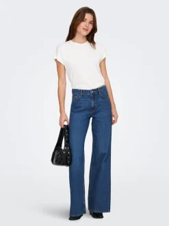 ONLJEMMA Hohe Taille Weiter Beinschnitt Jeans