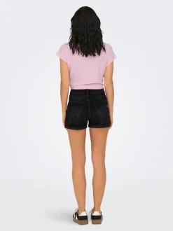 ONLJOSEPHINE Hohe Taille Normal geschnitten Jeans-Shorts