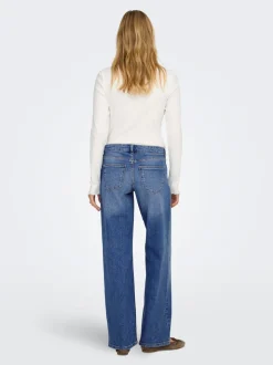 ONLJUDY-O Niedrige Taille Gerade geschnitten Jeans
