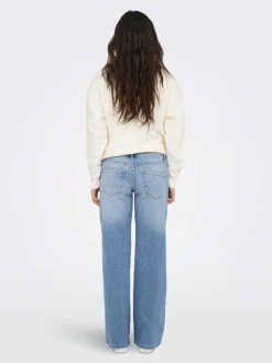 ONLJUDY-O Niedrige Taille Gerade geschnitten Jeans