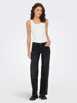ONLJUDY-O Niedrige Taille Gerade geschnitten Jeans