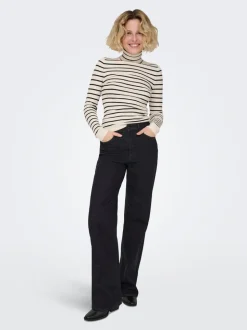 ONLJUICYHIGH Hohe Taille Weiter Beinschnitt Jeans