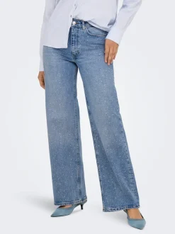 ONLJUICY Hohe Taille Weiter Beinschnitt Jeans