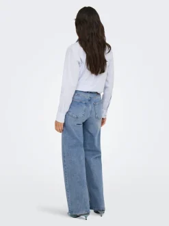 ONLJUICY Hohe Taille Weiter Beinschnitt Jeans