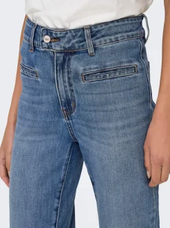 ONLJUICY Hohe Taille Weiter Beinschnitt Jeans