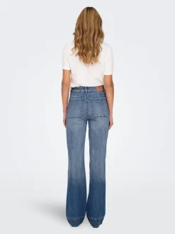 ONLJUICY Hohe Taille Weiter Beinschnitt Jeans