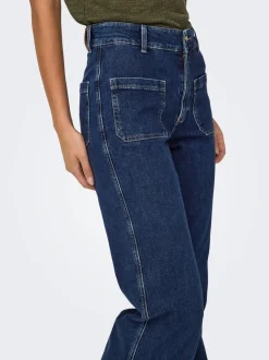 ONLJUICY Hohe Taille Weiter Beinschnitt Jeans