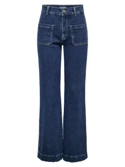 ONLJUICY Hohe Taille Weiter Beinschnitt Jeans