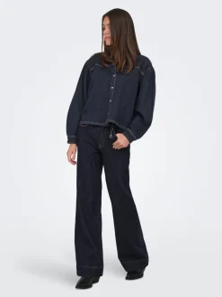 ONLJUICY Hohe Taille Weiter Beinschnitt Jeans
