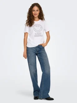 ONLJUICY Hohe Taille Weiter Beinschnitt Jeans