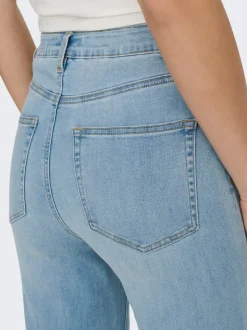 ONLJUICY-WAUW Hohe Taille Weiter Beinschnitt Jeans