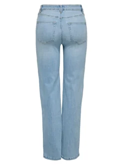 ONLJUICY-WAUW Hohe Taille Weiter Beinschnitt Jeans