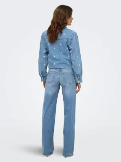 ONLJULLES Niedrige Taille Weiter Beinschnitt Jeans