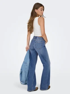 ONLJULLES Niedrige Taille Weiter Beinschnitt Jeans