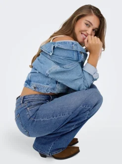 ONLJULLES Niedrige Taille Weiter Beinschnitt Jeans