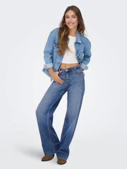 ONLJULLES Niedrige Taille Weiter Beinschnitt Jeans