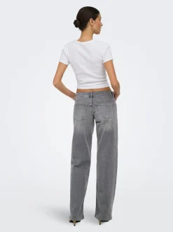 ONLJULLES Sehr niedrige Taille Weiter Beinschnitt Jeans