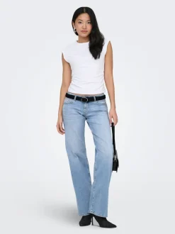 ONLJULLES Sehr niedrige Taille Weiter Beinschnitt Jeans