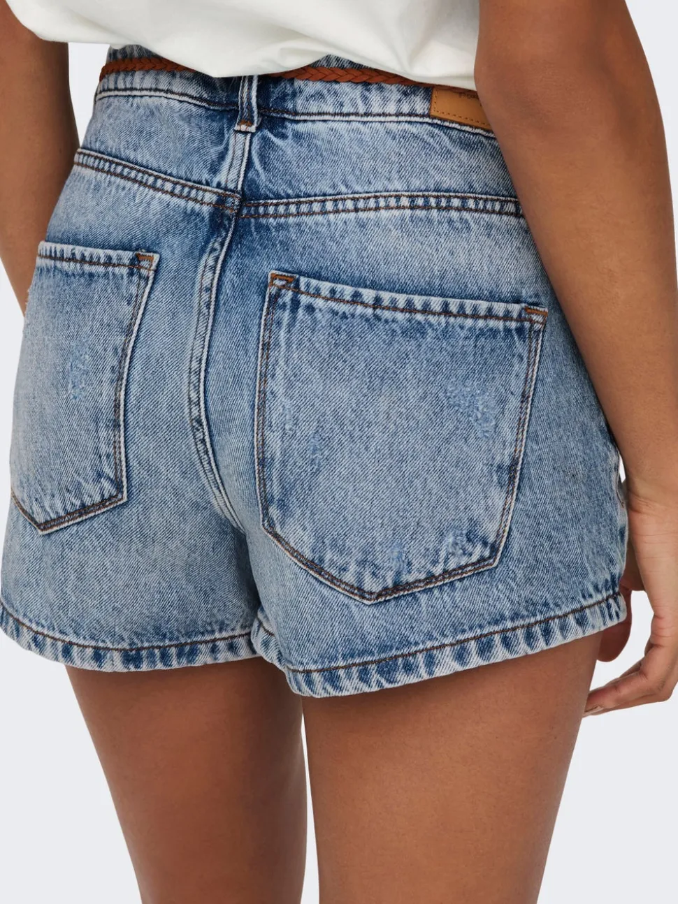 ONLKELLY Hohe Taille Normal geschnitten Jeans-Shorts