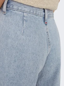 ONLLA Hohe Taille Weiter Beinschnitt Lang Jeans