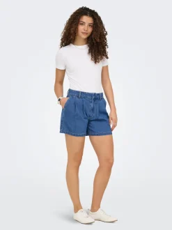 ONLLUKA Mittlere Taille Locker geschnitten Jeans-Shorts