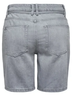 ONLLUMI Mittlere Taille Weiter Beinschnitt Jeans-Shorts