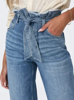 ONLMADDIE Hohe Taille Weiter Beinschnitt Jeans