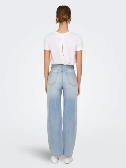 ONLMADDIE Hohe Taille Weiter Beinschnitt Jeans