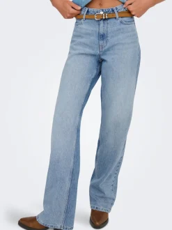ONLMADDIE-O Hohe Taille Weiter Beinschnitt Jeans