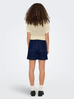ONLMADELINE Hohe Taille Normal geschnitten Jeans-Shorts