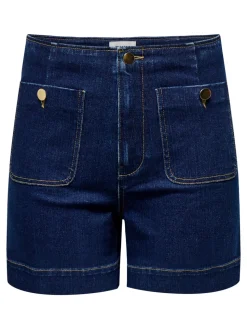 ONLMADELINE Hohe Taille Normal geschnitten Jeans-Shorts