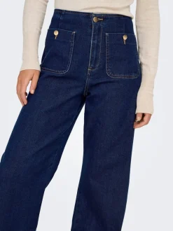ONLMADELINE Hohe Taille Weiter Beinschnitt Jeans