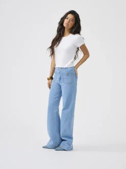 ONLMADELINE Hohe Taille Weiter Beinschnitt Jeans