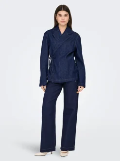 ONLMADELINE Hohe Taille Weiter Beinschnitt Jeans