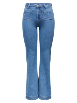 ONLMADISON Hohe Taille Flared Jeans