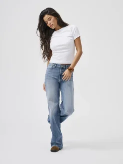 ONLMADISON Hohe Taille Weiter Beinschnitt Jeans