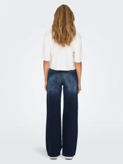 ONLMADISON Hohe Taille Weiter Beinschnitt Jeans