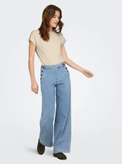 ONLMADISON Hohe Taille Weiter Beinschnitt Jeans