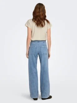 ONLMADISON Hohe Taille Weiter Beinschnitt Jeans