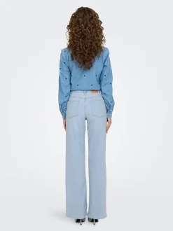 ONLMADISON Hohe Taille Weiter Beinschnitt Jeans