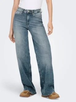 ONLMADISON Hohe Taille Weiter Beinschnitt Jeans