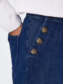 ONLMADISON Hohe Taille Weiter Beinschnitt Jeans