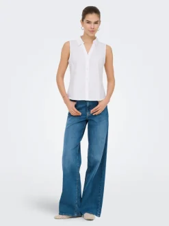 ONLMADISON Hohe Taille Weiter Beinschnitt Jeans