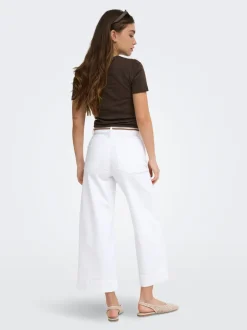 ONLMADISON Hohe Taille Weiter Beinschnitt Verkürzt Jeans