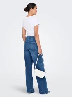 ONLMADISON Hohe Taille Weiter Beinschnitt Jeans